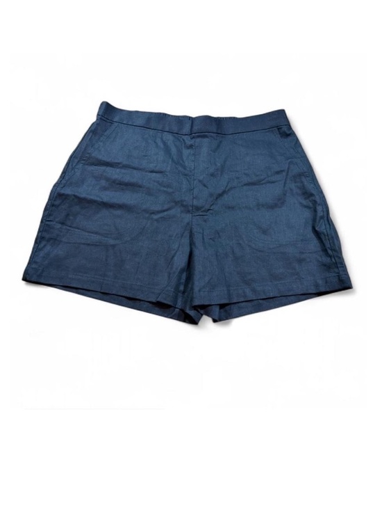 Banana Republic Pants - Banana Republic Linen Blend Pull-On Shorts Black Elastic Waist XL NWT